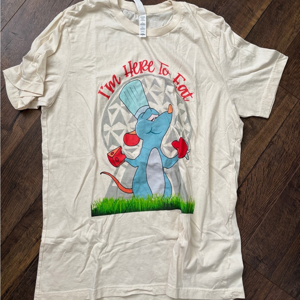 Bella Canvas Cream Tee with Chef Mouse Design